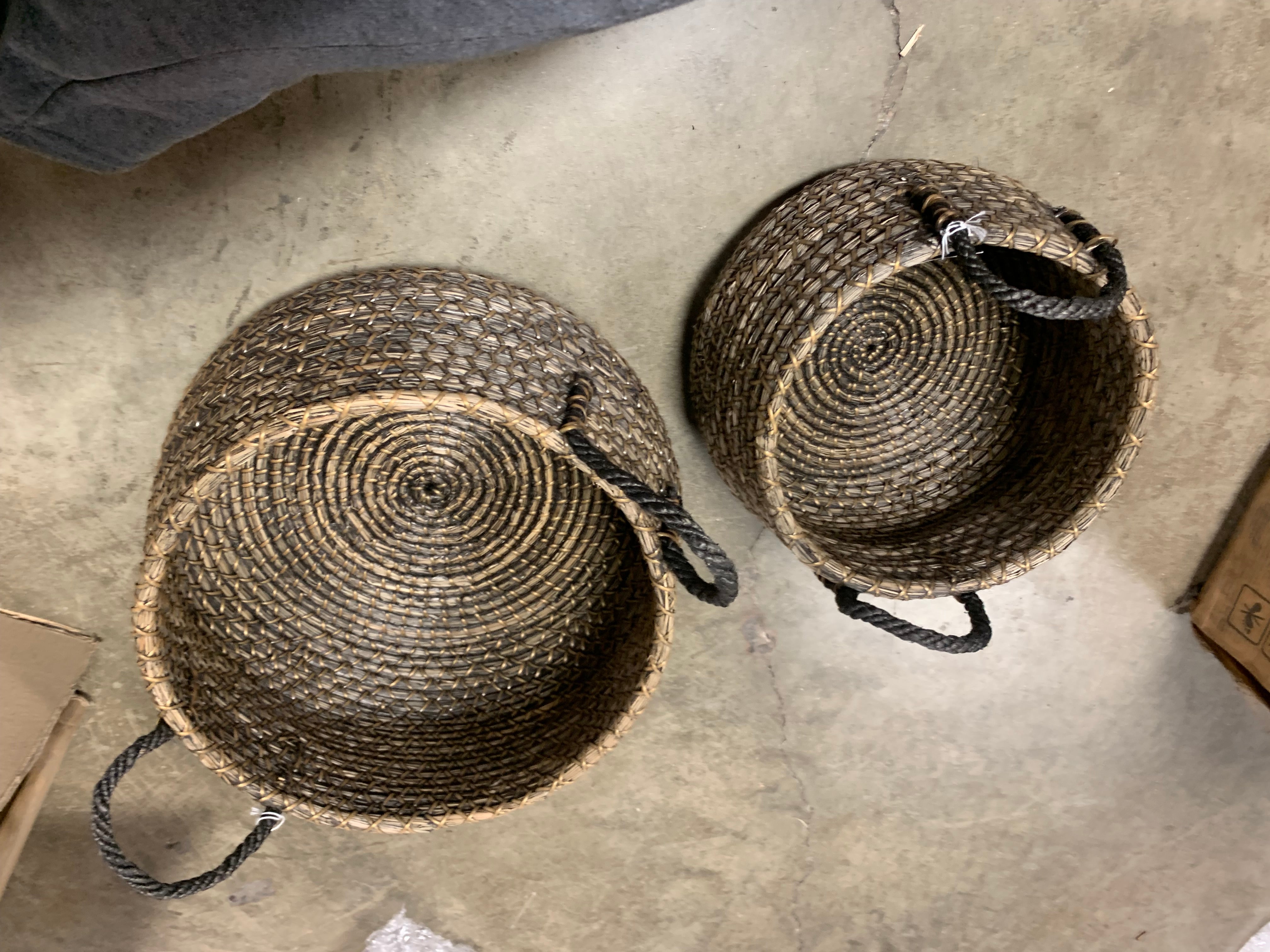 2 Piece Seagrass Basket Set