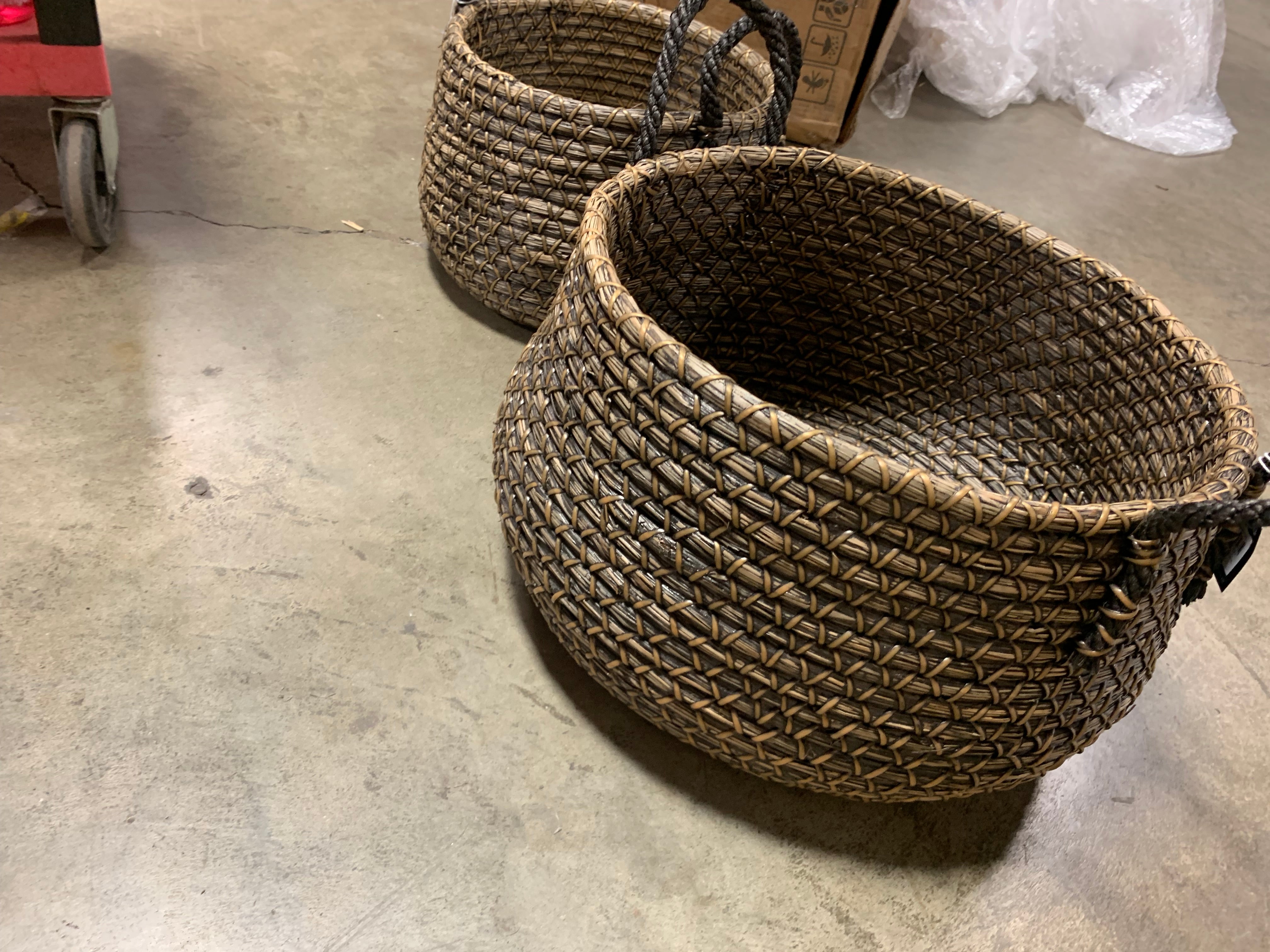 2 Piece Seagrass Basket Set