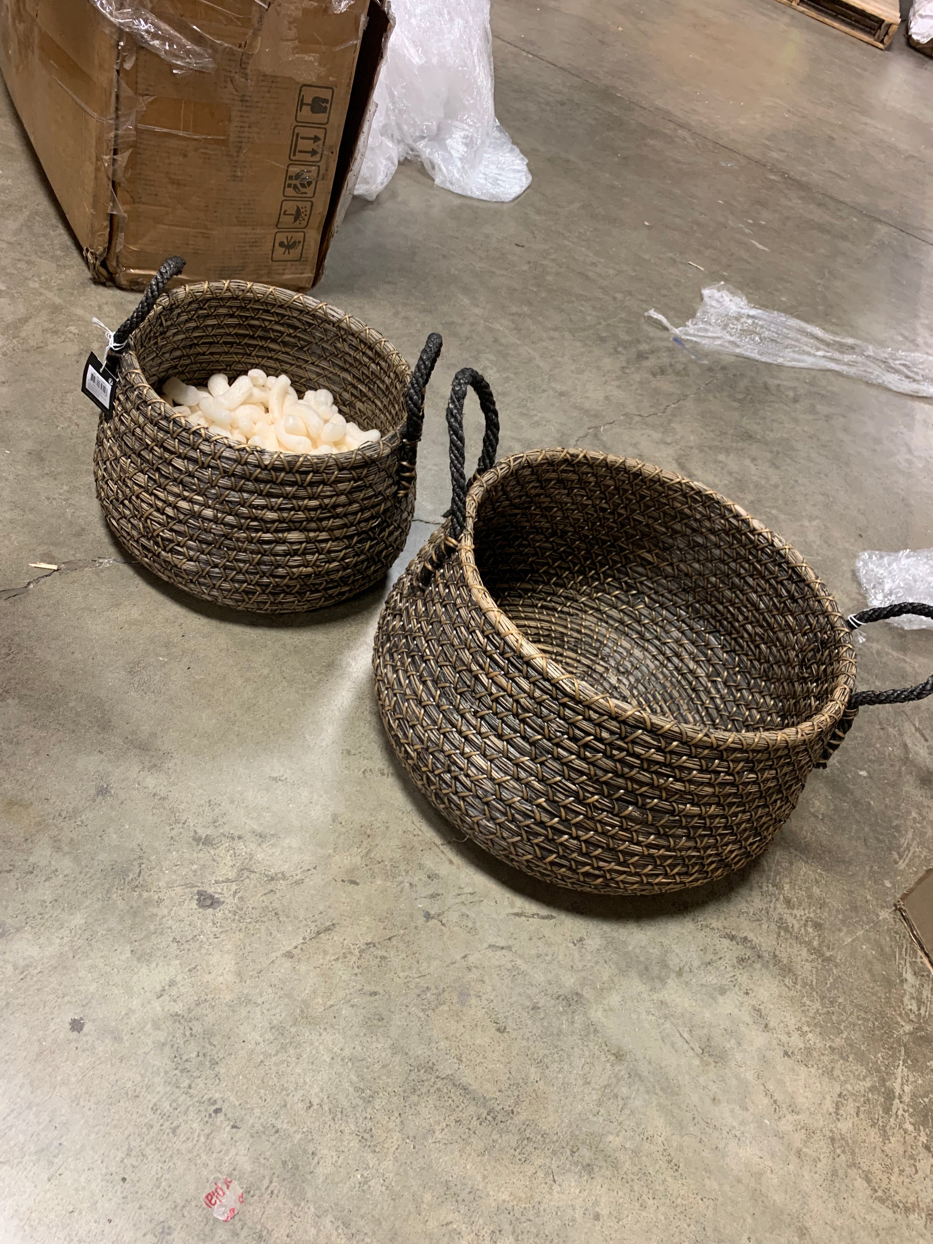 2 Piece Seagrass Basket Set