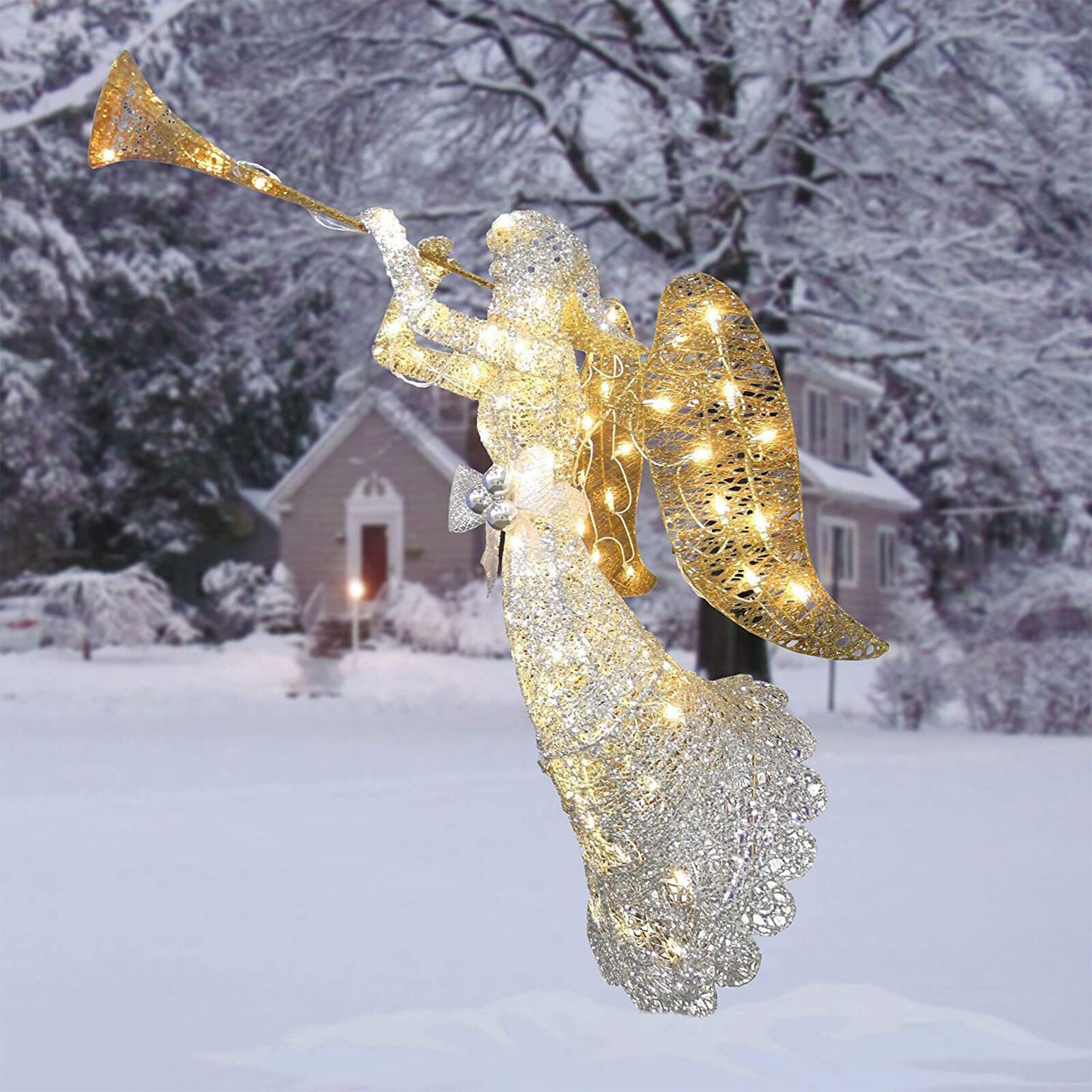 4' Tall Angel Prelit LED Christmas Decoration