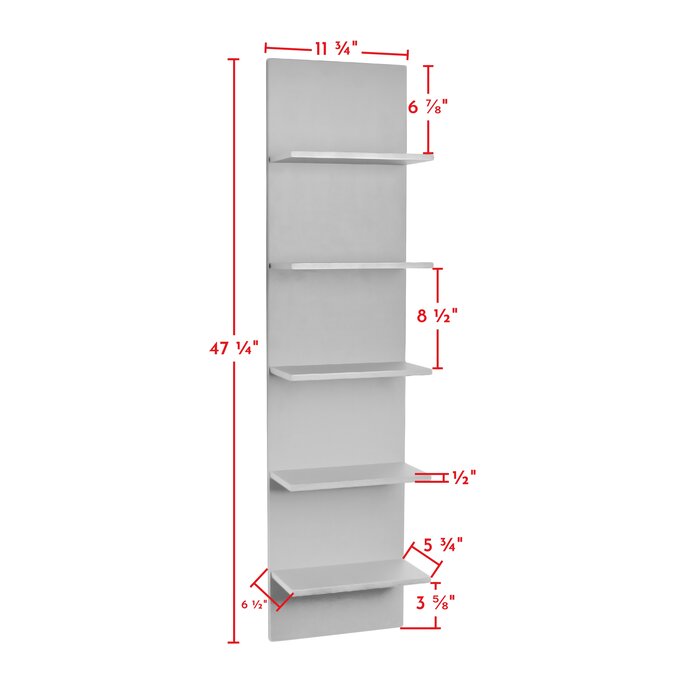 Black Molina 5 Piece Tiered Shelf  #SA1008