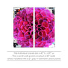 'Painted Petals XCIII' - 2-Piece Wrapped Canvas Prints  #SA1002
