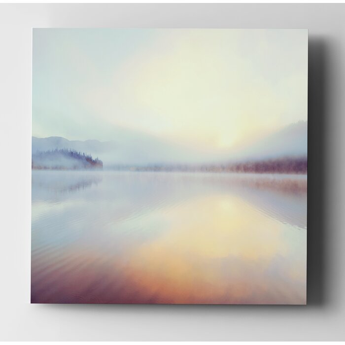 'Sunrise Over Beaver Lake' - Wrapped Canvas Painting Print  #SA1003