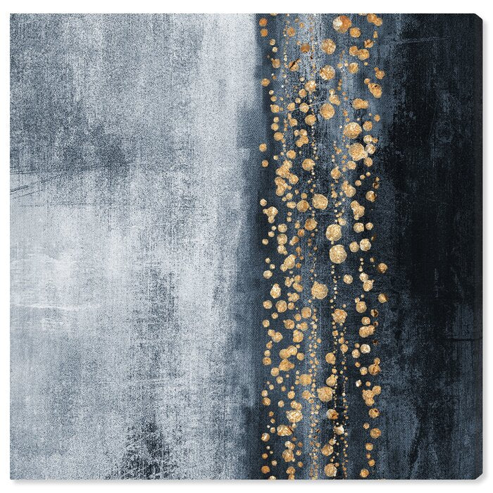 'Down the River Abstract' - Wrapped Canvas  #SA1019
