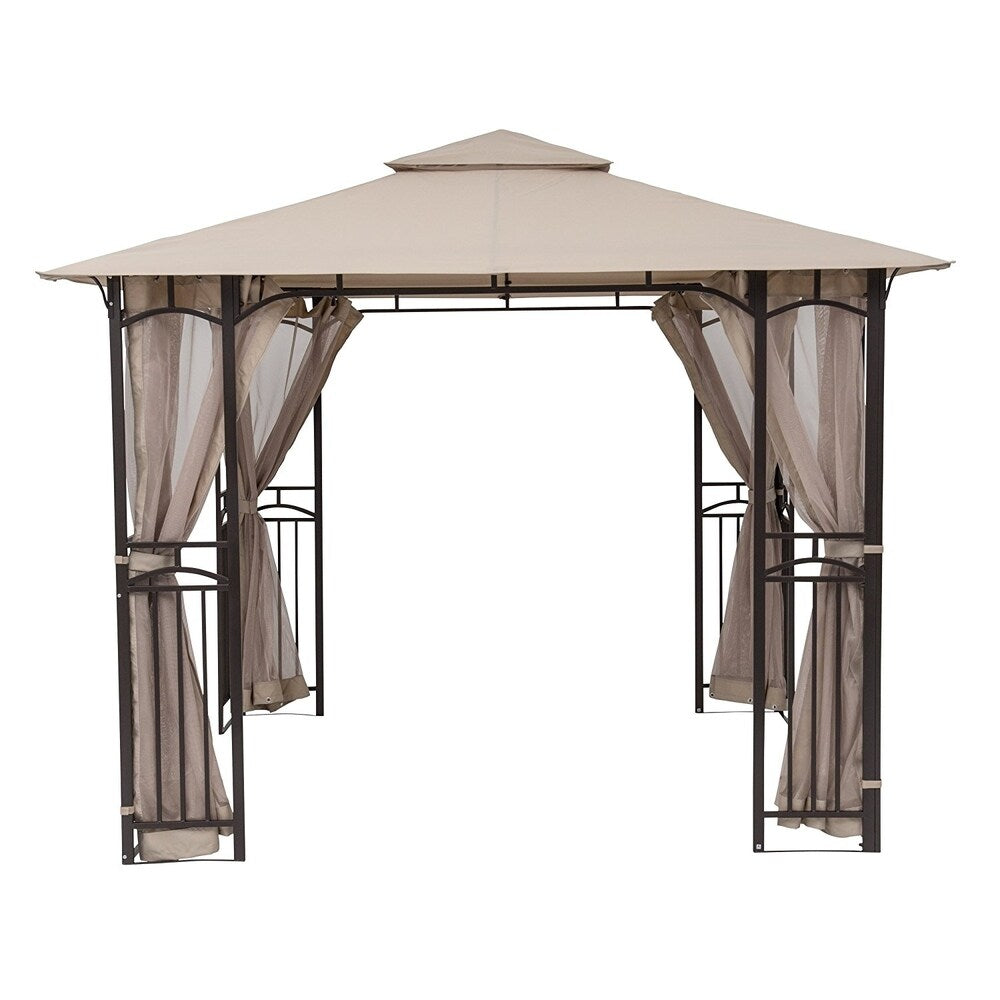 Sorara Patio Garden Gazebo Pavilion in Beige/Brown  #SA1025