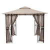 Sorara Patio Garden Gazebo Pavilion in Beige/Brown  #SA1025