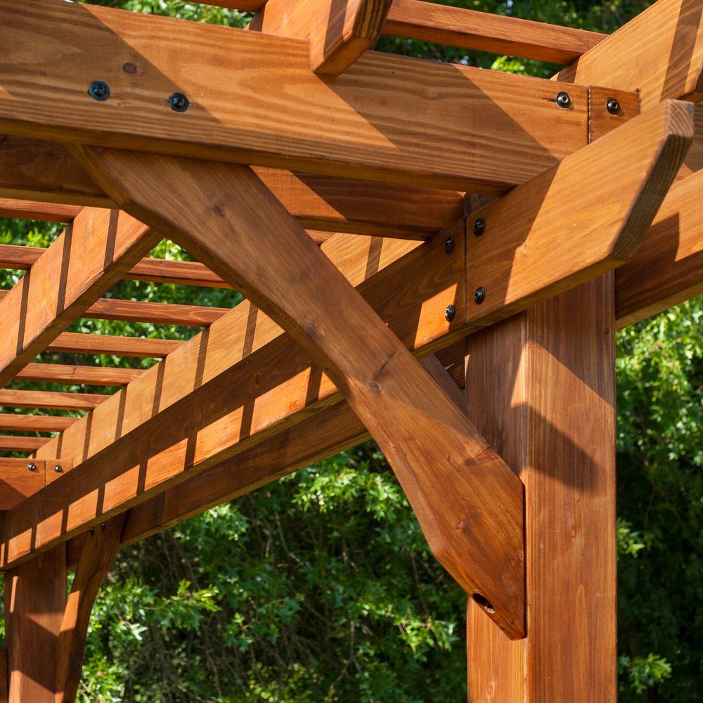Backyard Discovery 10 ft. x 12 ft. Cedar Pergola  #SA1026