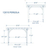 Backyard Discovery 10' x 12' Cedar Pergola **AS IS** (#K4232 - 2 BOXES)