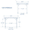 Backyard Discovery 10 ft. x 12 ft. Cedar Pergola  #SA1026