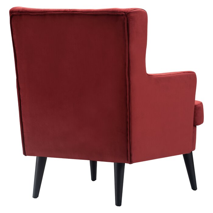 Burgundy Celeste Wingback Chair  #SA1044
