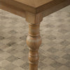 Roundhill Furniture Urban Style Light Brown Dining Table & Six Tan Dining Chairs  #SA1079