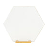 Mirasol White/Gold End Table  #SA1123