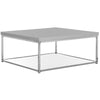 Malone Chrome High Gloss Gray Coffee Table  #SA1126