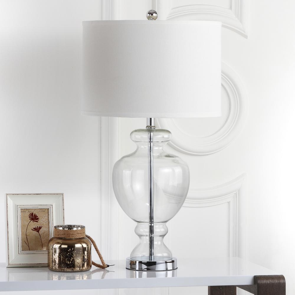 Morocco 27" Clear Glass Vase Table Lamp  #SA1184