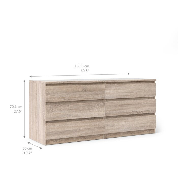 Truffle Kepner 6-Drawer Double Dresser  #SA1213