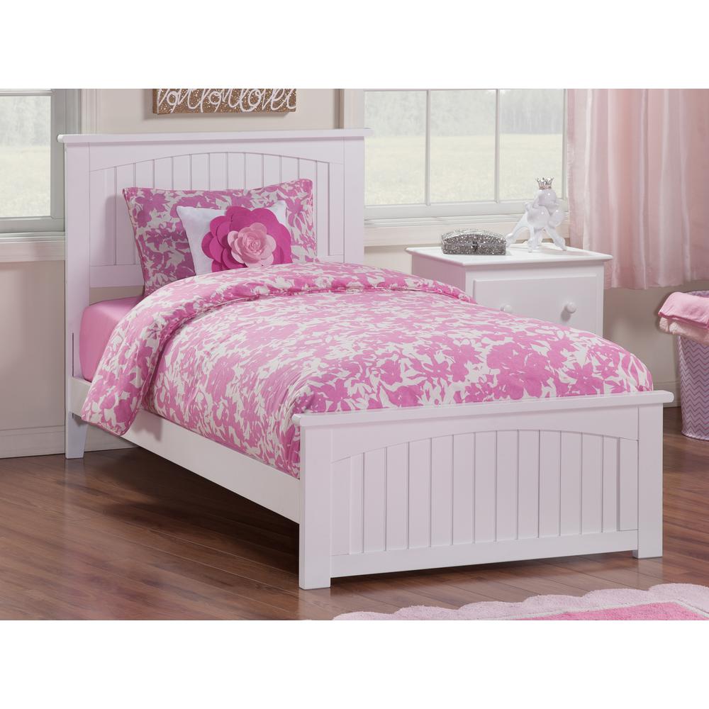 White Nantucket Twin Headboard and Footboard ONLY  #SA1222