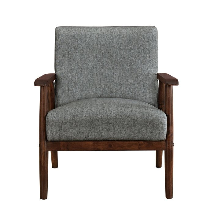 Barlow Heather Gray Linen Upholstered Armchair  #SA1501
