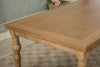 Roundhill Furniture Urban Style Light Brown Dining Table & Six Tan Dining Chairs  #SA1079