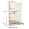 White Stowaway In-Wall Built-In Ironing Board  #SA251