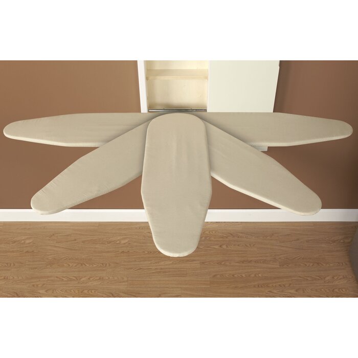White Stowaway In-Wall Built-In Ironing Board  #SA251