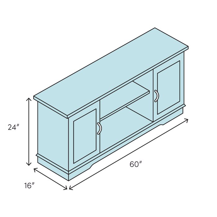 Slate Gray Glenn TV Stand for TVs up to 65"  #SA361