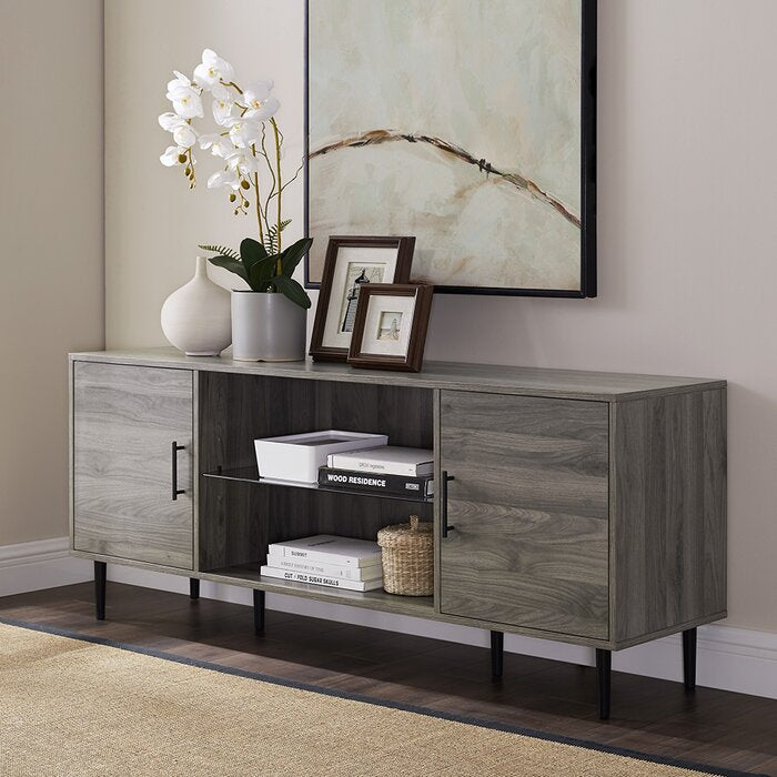 Slate Gray Glenn TV Stand for TVs up to 65"  #SA361