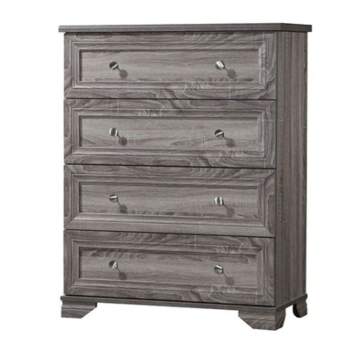 Weathered Oak Essex 4-Drawer Dresser  #SA455