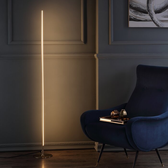 Gold Tregenna 60" LED Floor Lamp  #SA479