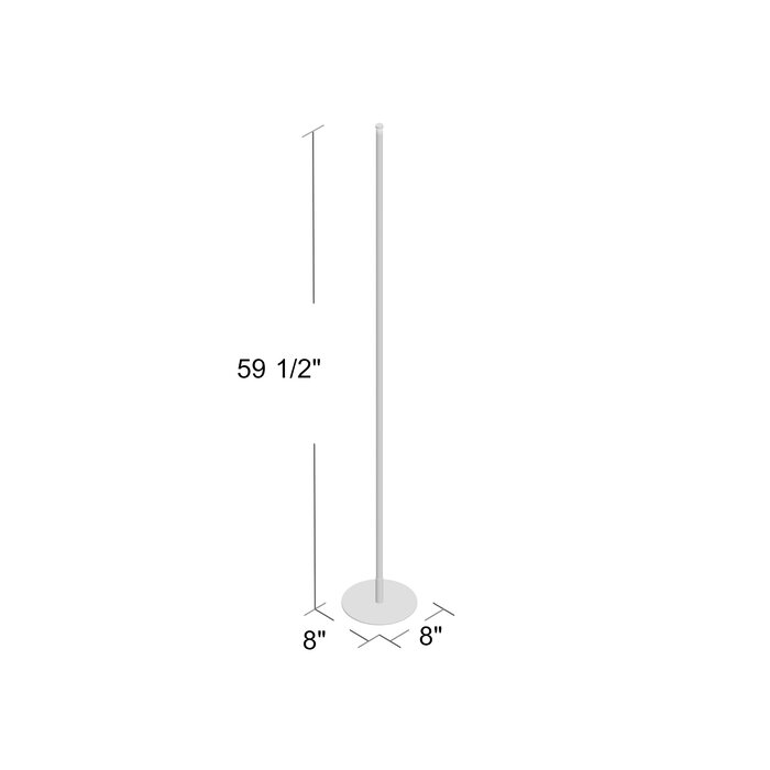 Gold Tregenna 60" LED Floor Lamp  #SA479