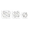 3 Piece Tennille Folding Orb Sculpture Set  #SA773