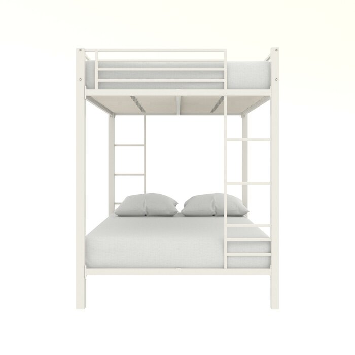 White Madelynn Full Over Full Bunk Bed  #SA501