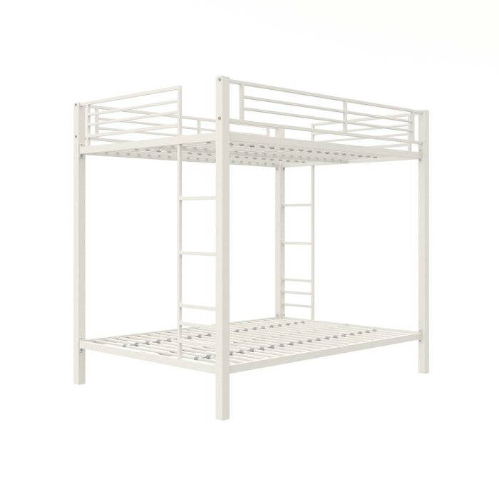 White Madelynn Full Over Full Bunk Bed  #SA501