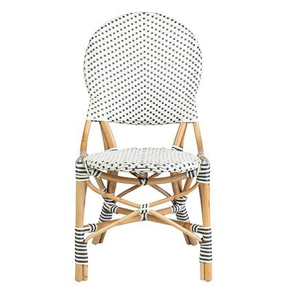 White & Gray Woven Chairs (Set of 2)  #SA507