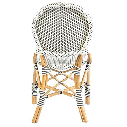 White & Gray Woven Chairs (Set of 2)  #SA507