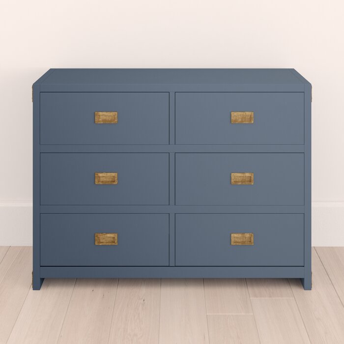 Graphite Blue Wilmslow 6 Drawer Double Dresser #SA520 Salvage & Co Indy Graphite Blue Wilmslow 6 Drawer Double Dresser #SA520 Salvage & Co Indy