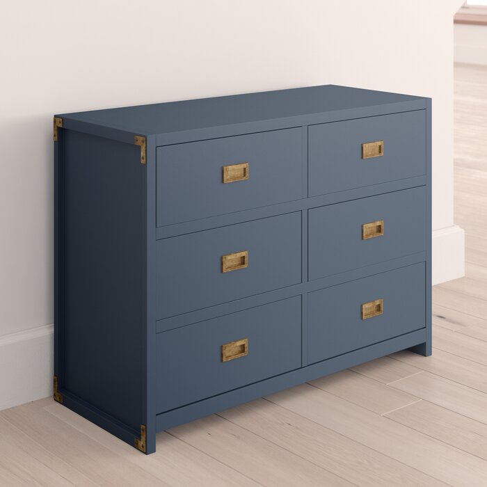 Graphite Blue Wilmslow 6 Drawer Double Dresser #SA520 Salvage & Co Indy Graphite Blue Wilmslow 6 Drawer Double Dresser #SA520 Salvage & Co Indy