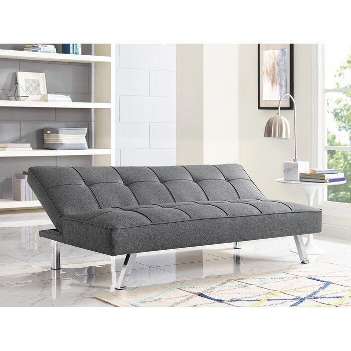 Charcoal Twin Convertible Sofa  #SA553