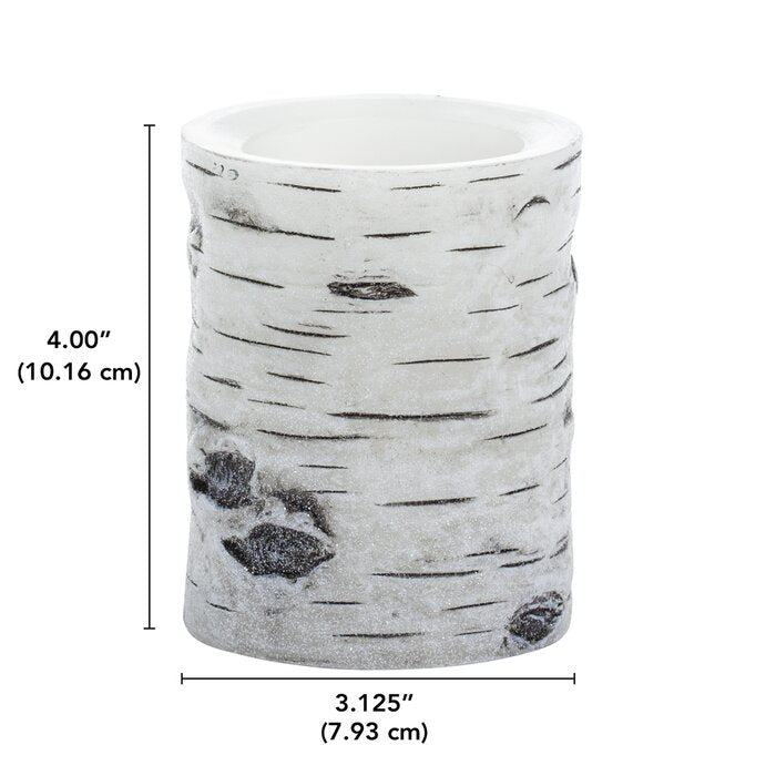 Birch Unscented Pillar Candles (Set of 3)  #SA603