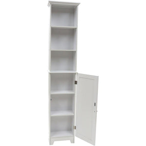 White Contemporary Country Free Standing Floor Shelf  #SA625