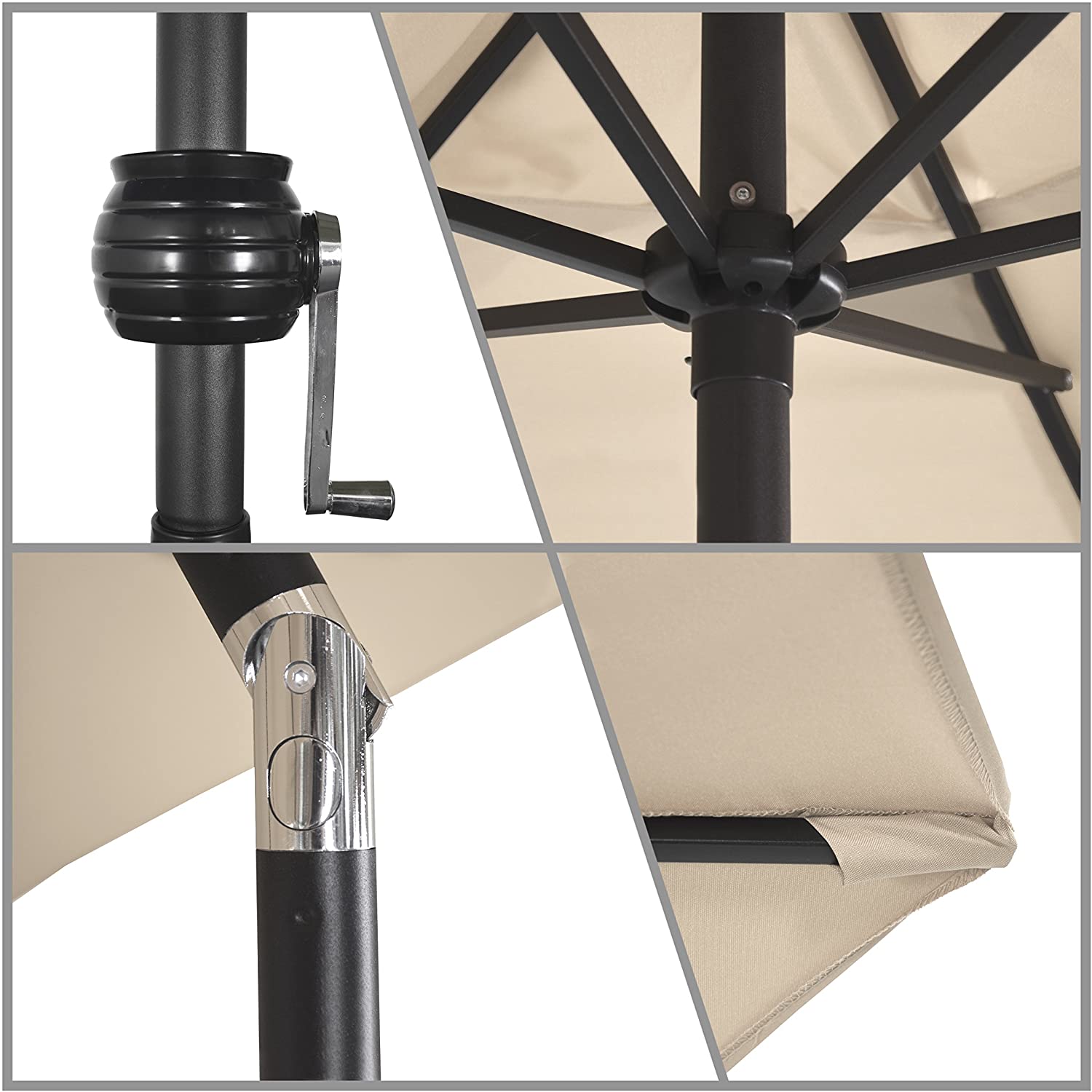 Antique Beige Astella 9' Patio Umbrella  Dr436