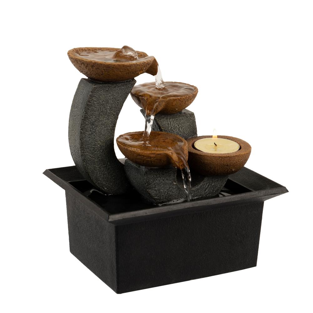 7" 3-Tier Indoor Cascading Tabletop Waterfall  #SA655