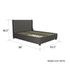 As Is Mercer Upholstered Platform Bed **Headboard Only** - Queen  #SA705