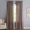 Charcoal Rivau Solid Regular Tab Top Single Curtain Panels (Set of 5)  #SA733