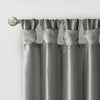 Charcoal Rivau Solid Regular Tab Top Single Curtain Panels (Set of 5)  #SA733