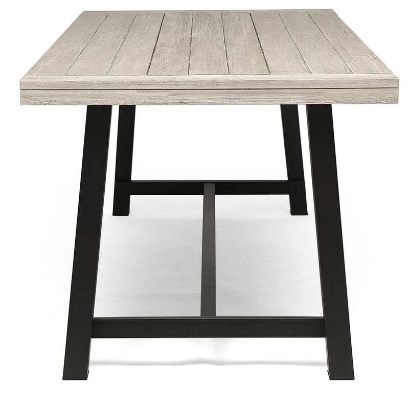 Light Gray/Black Outdoor Dining Table  #SA738