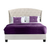 Waddington Beige Tufted Upholstered Platform Bed - Full  #SA801