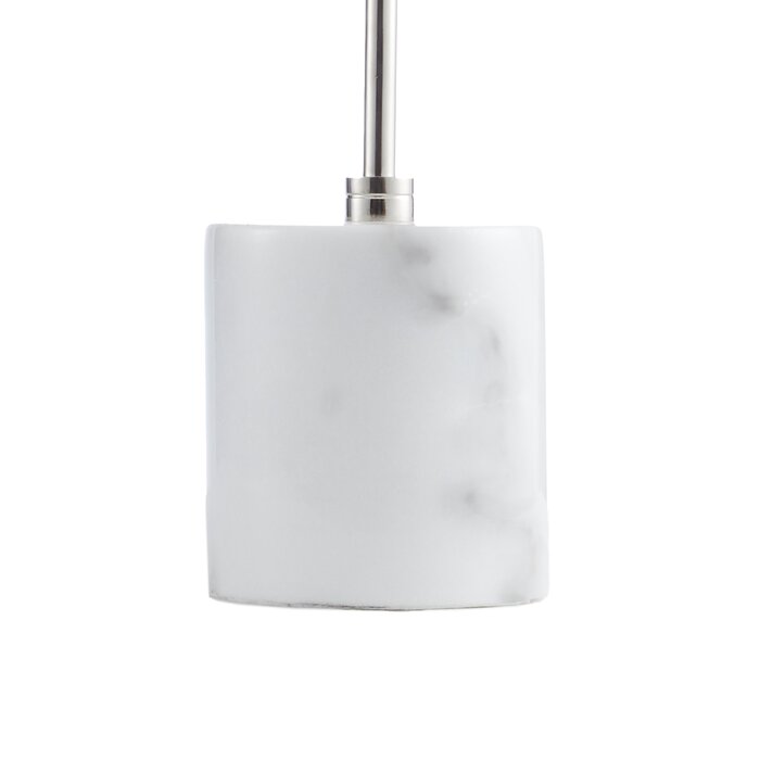 21" Arched Silver Table Lamp  #SA834