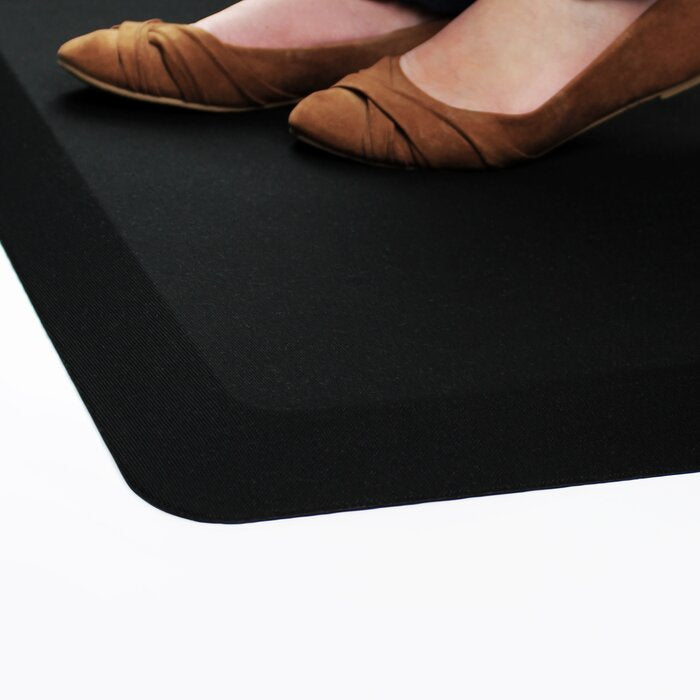 Black CraftTex Anti-Slip Straight Edge Rectangular Anti-Fatigue Mat  #SA837