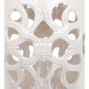 Imperial Vine Antique White Garden Stool  #SA883