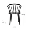 Blanchard Black Wood Dining Chairs (Set of 4)  #SA940